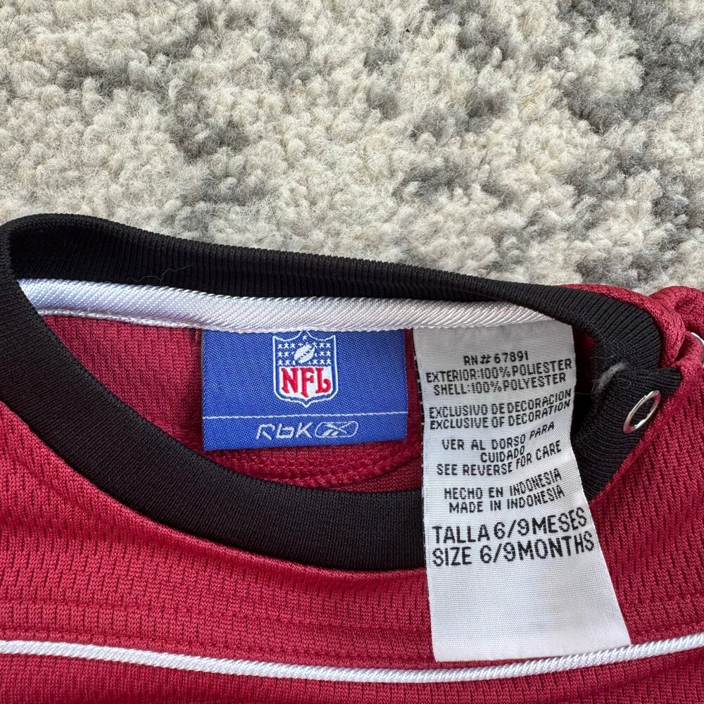 Vtg Reebok NFL Arizona Cardinals Jersey Baby Infant Bodysuit 6-9M - Picture 3 of 4